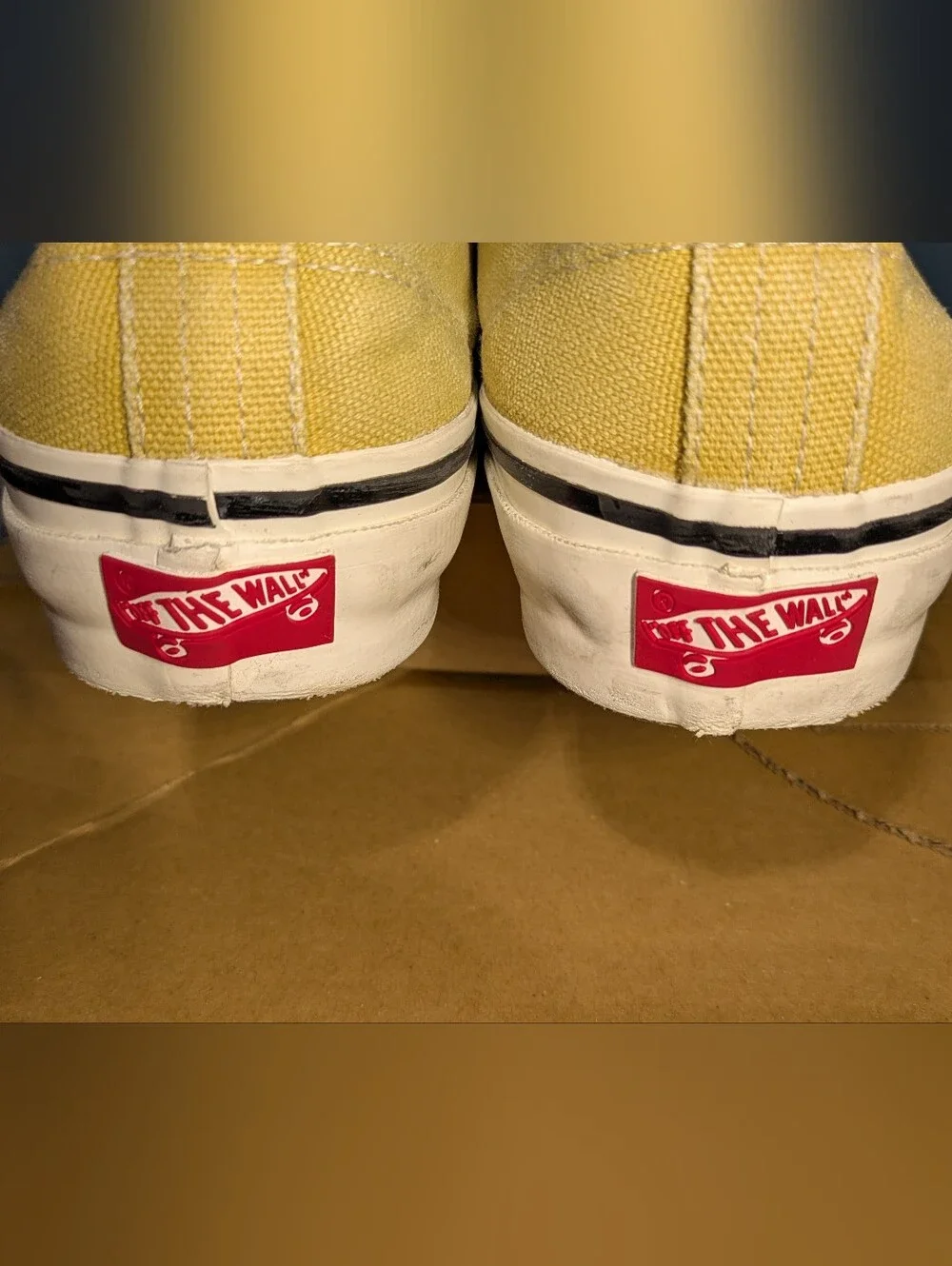 Vans Vault Yellow Canvas Low-Top Sneakers